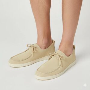 Everlane Shoes Mens Size 12.5 Beige The Desert Shoe Suede Leather Lace Up Loafer